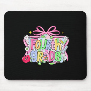 Tapis De Souris Fille de 4e année rentrée scolaire élégante 