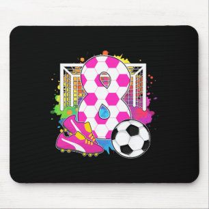Tapis De Souris Fille de 8 ans Fête d'anniversaire 8ème anniversai