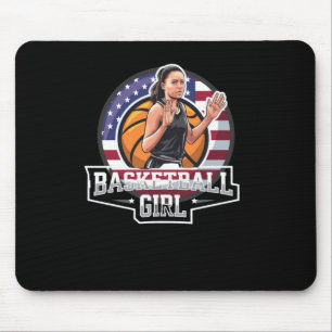 Tapis De Souris Fille de basket-ball Usa
