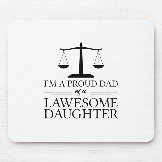 Tapis De Souris Fille de l'avocat | Papa Avocats Avocats Avocats C (Devant)