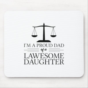 Tapis De Souris Fille de l'avocat  Papa Avocats Avocats Loi Dons
