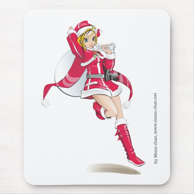 Tapis De Souris fille de Muza-chan Père Noël (Devant)
