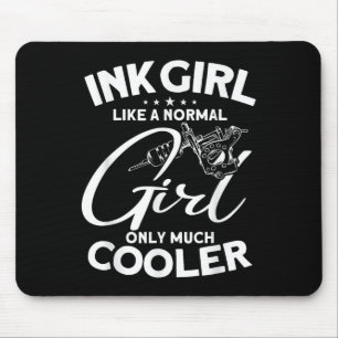 Tapis De Souris Fille d'encre - Tatoueur de tatouage tatoueur