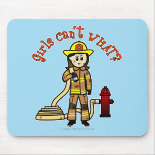 Tapis De Souris Fille des pompiers