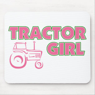 Tapis De Souris Fille du tracteur