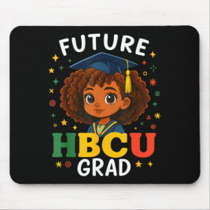 Tapis De Souris Fille Enfants Avenir Hbcu Diplômée Histoire Noir