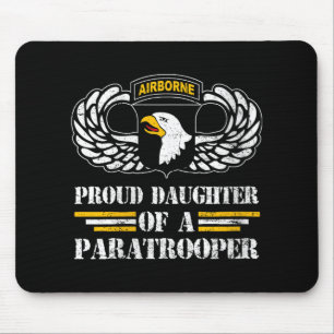 Tapis De Souris Fille Fier Fille De Fille De La 101E Division Aéro