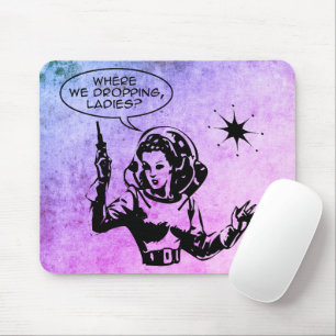Tapis De Souris Fille Gamer Grunge