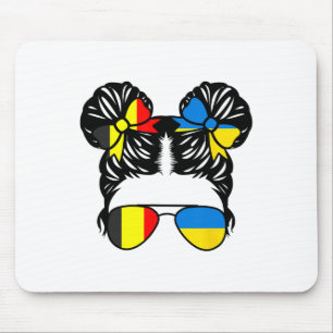 Tapis De Souris Fille moitié belge moitié ukrainienne Belgique Enf