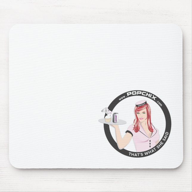Tapis De Souris Fille rousse Mousepad de PopChiX (Devant)