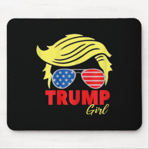 Tapis De Souris Fille Trump Chignon Méssy Élection Trump 2024 Amér