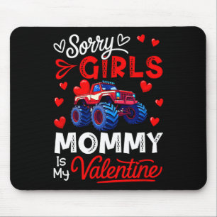 Tapis De Souris Filles Blague Drôle Maman Est Ma Saint-Valentin Mo