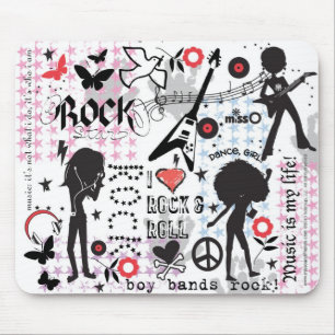 Tapis De Souris Filles de roche et de petit pain