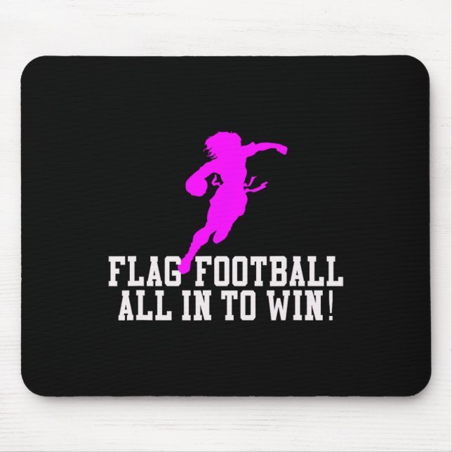 Tapis De Souris Filles Drapeau Football Pour Enfants Jeunes Ou Fem (Devant)