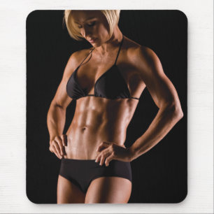 Tapis De Souris Filles féminines chaudes de forme physique