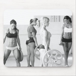 Tapis De Souris Filles féminines chaudes de forme physique