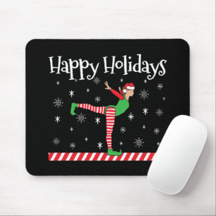 Tapis De Souris Filles Gymnastique Elfe de Noël
