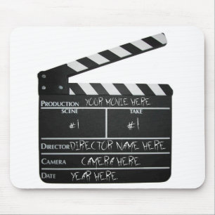 Tapis De Souris Film personnalisable de cinéaste de film d'ardoise