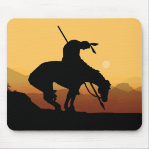 Tapis De Souris Fin de la souris Silhouette de piste