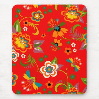 Tapis De Souris Fine mignon Cool Girl Retro Floral Mode
