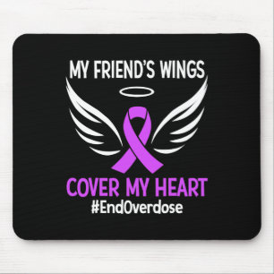 Tapis De Souris Finir l'overdose Les ailes de mon ami Couvrir Mon 