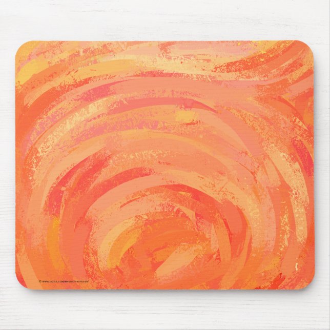 Tapis De Souris Fire Lake Orange Swirl (Devant)