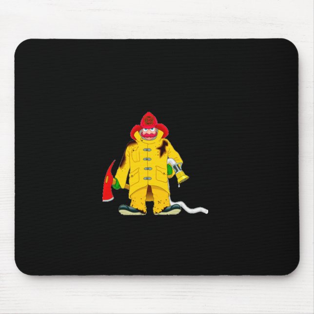 Tapis De Souris Firefighter Smoke Alarms Dont Save Lives  (Devant)