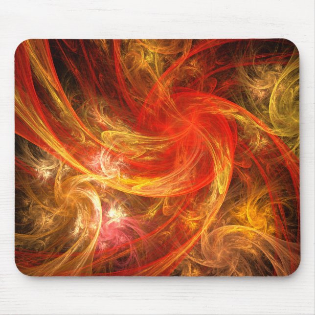 Tapis De Souris Firestorm Nova Art Abstrait Mousepad (Devant)