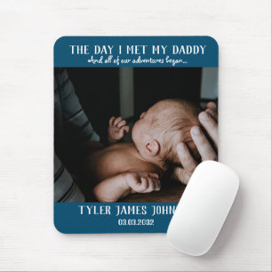Tapis De Souris First Father's Day Photo Mouse Pad