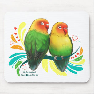Tapis De Souris Fischer Lovebirds