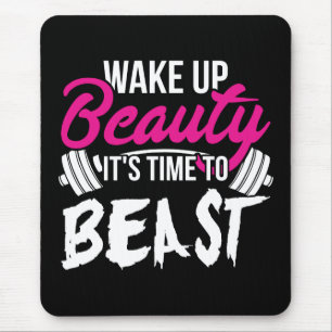 Tapis De Souris Fitness des femmes - Réveillez la beauté, le temps