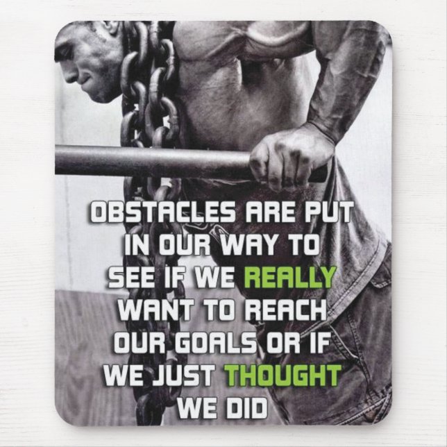 Tapis De Souris Fitness Motivationnelle (Devant)