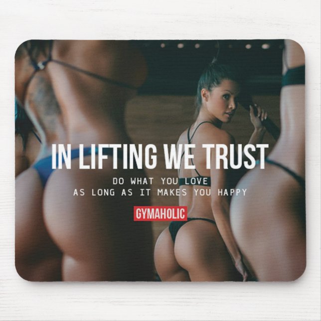 Tapis De Souris Fitness Motivationnelle (Devant)