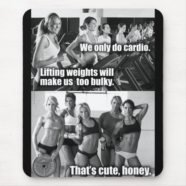 Tapis De Souris Fitness Motivationnelle (Devant)