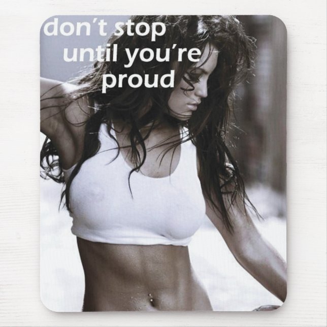 Tapis De Souris Fitness Motivationnelle (Devant)