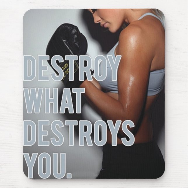 Tapis De Souris Fitness Motivationnelle (Devant)