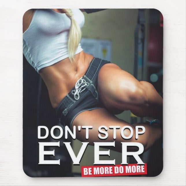 Tapis De Souris Fitness Motivationnelle (Devant)