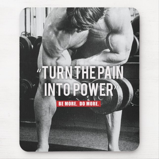 Tapis De Souris Fitness Motivationnelle (Devant)