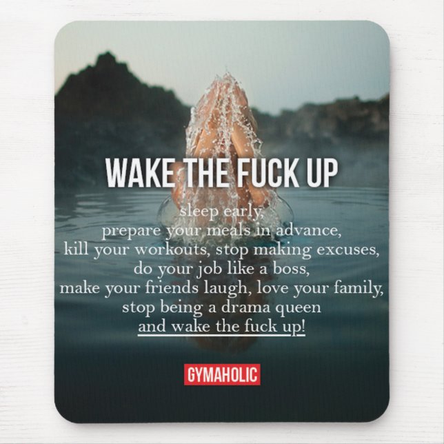 Tapis De Souris Fitness Motivationnelle (Devant)