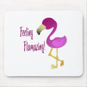 Tapis De Souris Flamant rose flamboyant