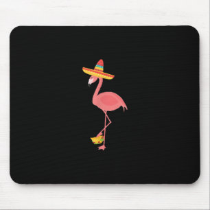 Tapis De Souris Flamant rose Funny Nourriture Mexicaine Taco Lover