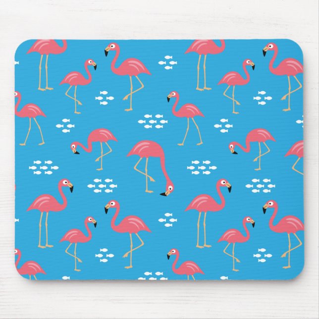 Tapis De Souris Flamant rose Mousepad (Devant)