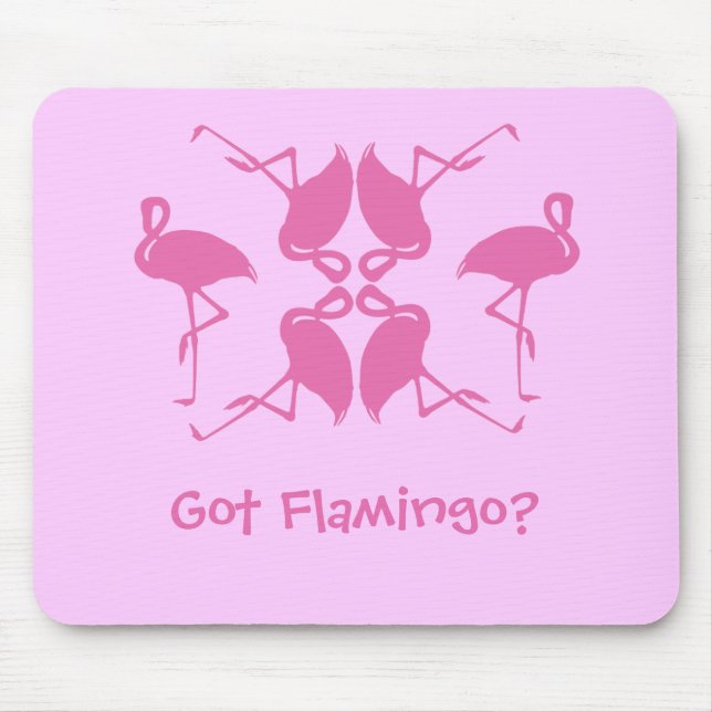 Tapis De Souris Flamant rose obtenu ? Mousepad (Devant)