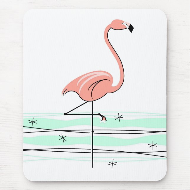 Tapis De Souris Flamant rose Océan mousepad (Devant)