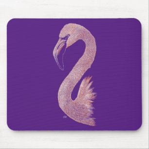 Tapis De Souris Flamant rose rose Mousepad