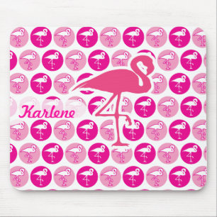 Tapis De Souris Flamants roses roses