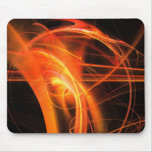 Tapis De Souris Flamme fractale Abstraite 07