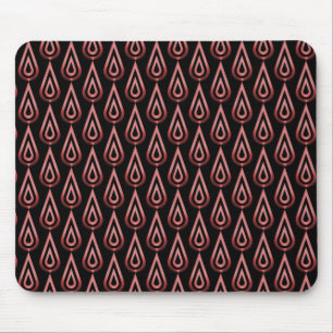 Tapis De Souris Flammes de clignotement rouges rayonnantes