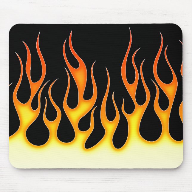 Tapis De Souris Flammes de hot rod (Devant)