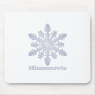 Tapis De Souris Fléau de neige bleu Minnesnowta